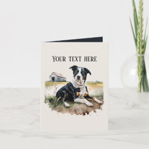 cute dog lovers add text card