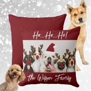 Cute Dog Lover's Christmas Cushion