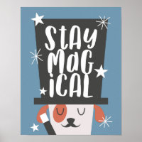 Cute Dog Magical Quote Nursery Kids Room
