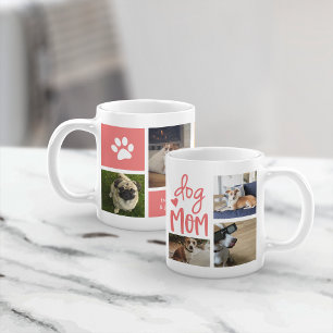 Cute Dog Mom Pet Photo Collage Coffee Mug