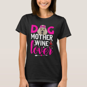 Cute Dog Mother Poodle Dog Mother's Day T-Shirt