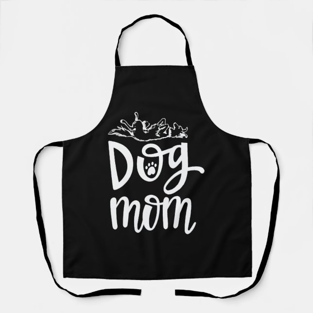 Cute dog mum best dog apron (Front)