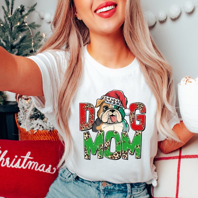 Cute Dog Mum Christmas Women's T-Shirt (Creator Uploaded)