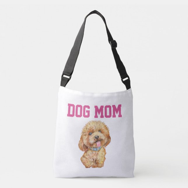 Cute Dog Mum Crossbody Bag (Front)