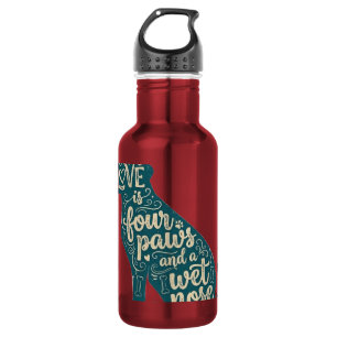 Cute Dog Mum & Dog Dad Gift 532 Ml Water Bottle