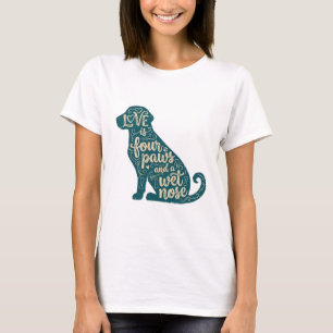 Cute Dog Mum & Dog Dad Gift T-Shirt