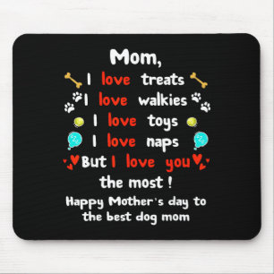 Cute dog mum mothers day, happy mothers day fromCu Mouse Pad