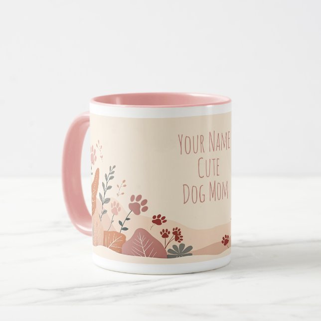 Cute Dog Mum Mug – Pet Lover Gift (Front Left)