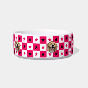Cute Dog Mum Personalised Custom Name Cat Bowl