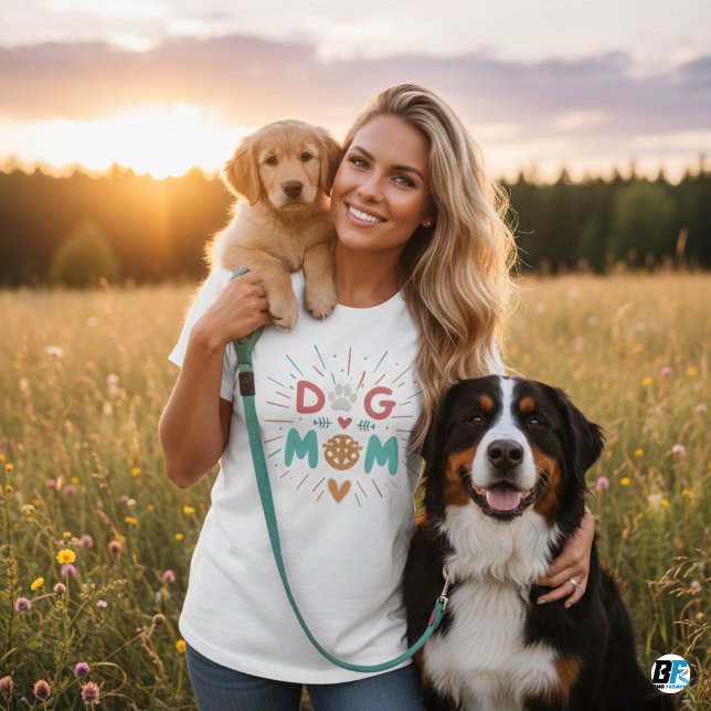 Cute Dog Mum Quote T-Shirt (Creator Uploaded)