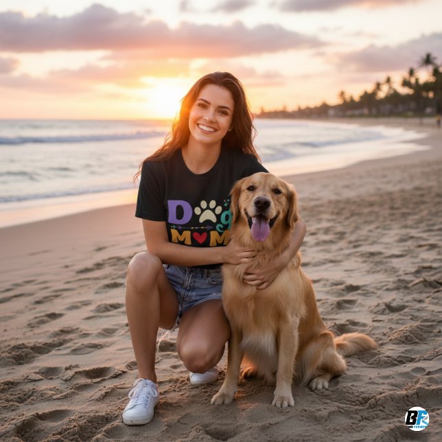 Cute Dog Mum Quote T-Shirt (Creator Uploaded)