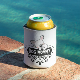 Cute Dog mummy pet animal lovers Can Cooler
