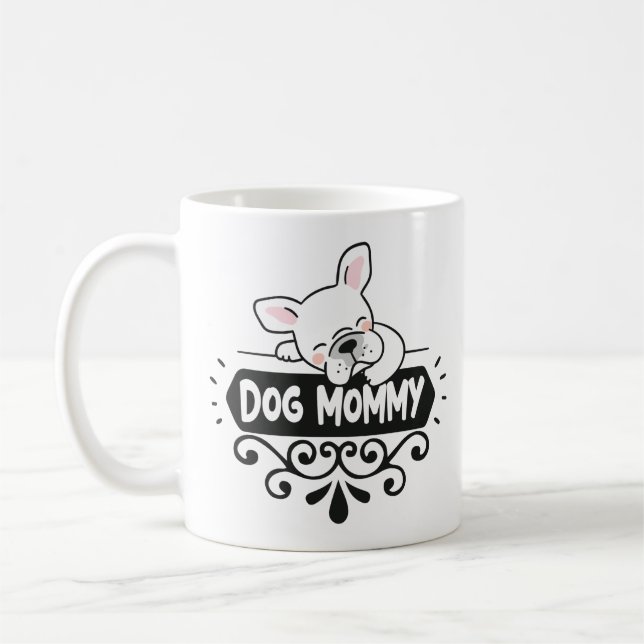 Cute Dog mummy pet animal lovers Coffee Mug (Left)