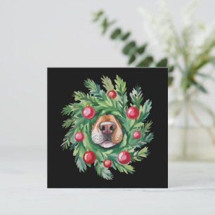 Cute Dog Nose Christmas Dog Mom Party Dogs Lover  Holiday Card