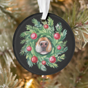 Cute Dog Nose Christmas Dog Mum Party Dogs Lover Ornament