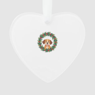 Cute Dog Nose Christmas Wreath Christmas Dog Mum D Ornament