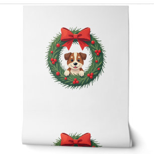 Cute Dog Nose Christmas Wreath Christmas Dog Mum D Wallpaper