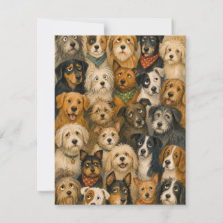 Cute Dog Pack Birthday Card for Dog Lovers