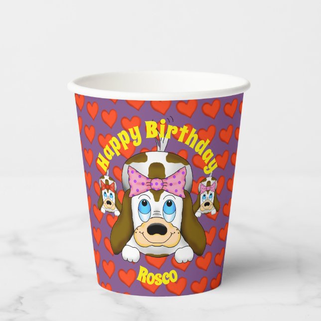 Cute Dog Paper Cups (Front)