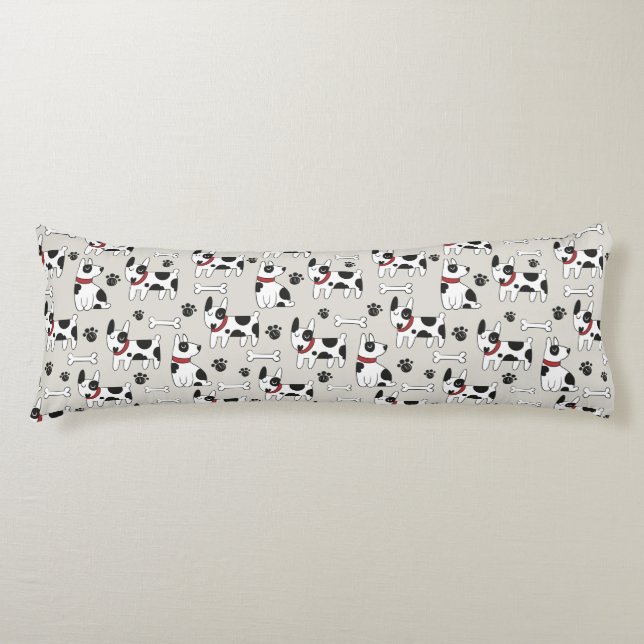 Cute Dog Pattern body pillows (Front)