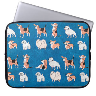 Cute Dog Pattern Laptop Sleeve