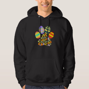 Cute Dog Paw Eggs Happy Easter Day Toddlers Boys G Hoodie