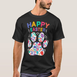 Cute Dog Paw Eggs Happy Easter Day Toddlers Boys G T-Shirt