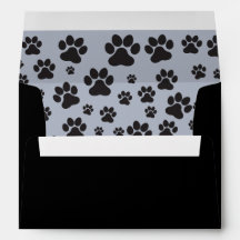 Cute dog paw print grey and black print 