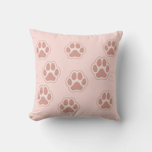Cute Dog Paw Prints Pattern Cushion
