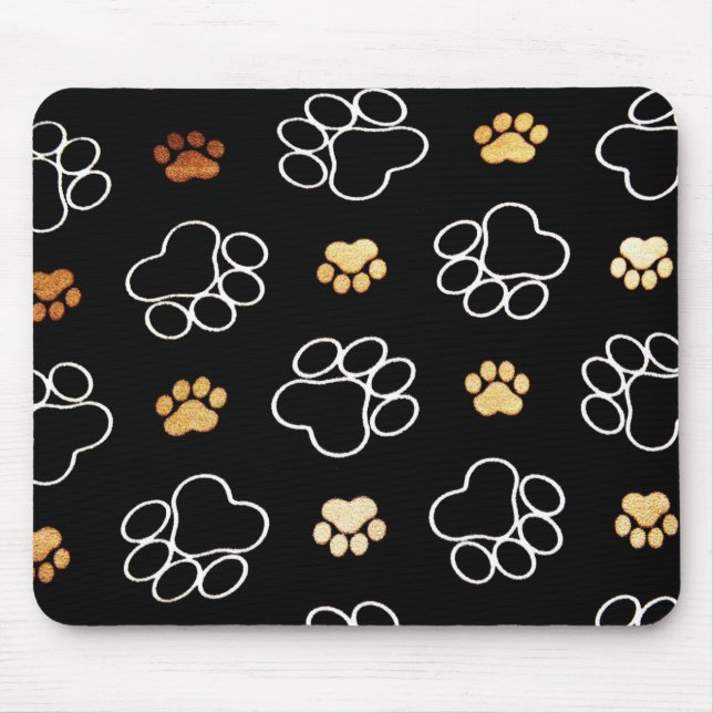 Cute Dog Paws Mouse Pad (Front)
