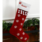 Cute Dog Personalised Christmas Stocking
