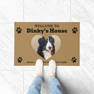 Cute Dog Photo Doormat
