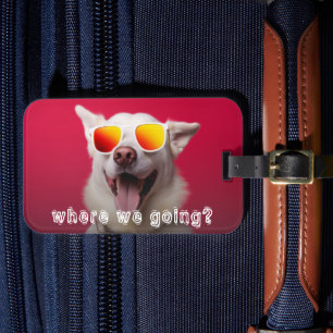 Cute Dog Photo Luggage Tag