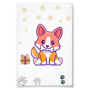 cute dog photo print