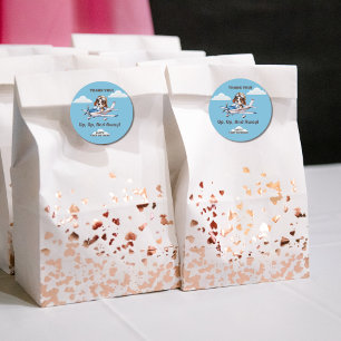 Cute Dog Pilot &Cessna Plane,Travel,First Birthday Classic Round Sticker