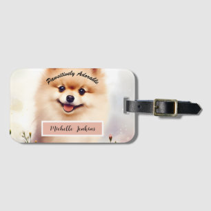 Cute Dog, Pomeranian Luggage Tag