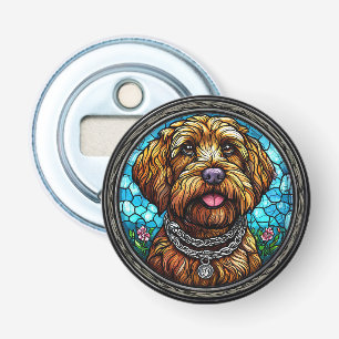 Cute dog portrait bottle opener