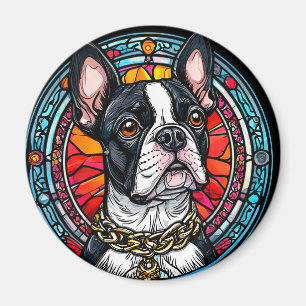 Cute dog portrait magnet