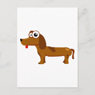 Cute dog postcard