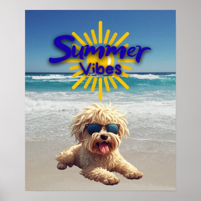 Cute Dog Print, Value Poster Paper (Semi-Gloss) (Front)