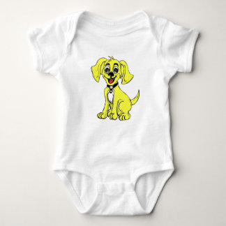 Cute dog printed dress materials baby bodysuit