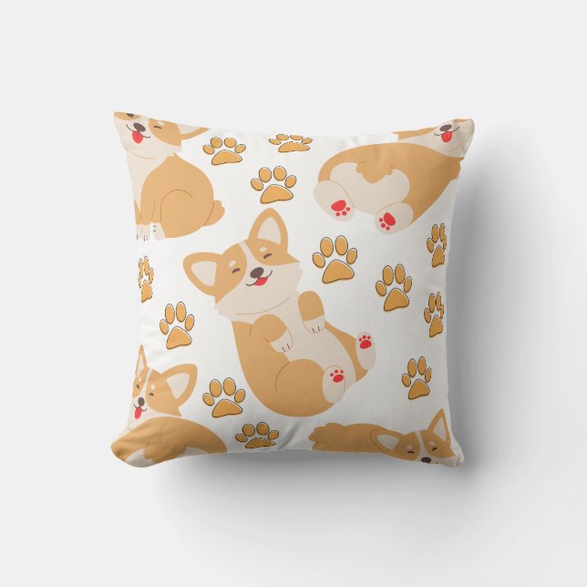 Cute Dog puppy Design Cushion (Front)