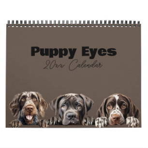 Cute Dog Puppy Eyes Calendar