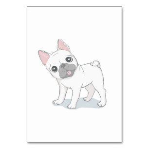 Cute Dog Puppy   Gift For Dog Lovers Table Number