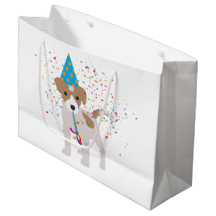 Cute Dog Puppy Party Animal  Large Gift Bag