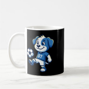 Cute Dog Puppy Playing Soccer Footll Dogs Puppies Coffee Mug