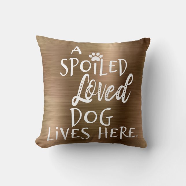 Cute Dog Quote Cushion (Front)