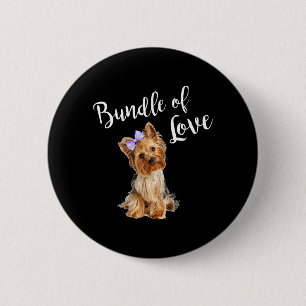 Cute Dog Quote Yorkie 6 Cm Round Badge