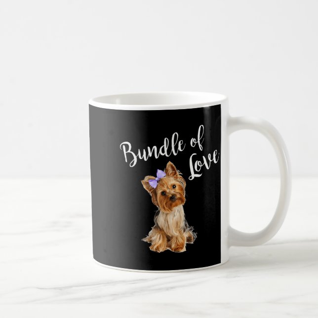 Cute Dog Quote Yorkie Coffee Mug (Right)