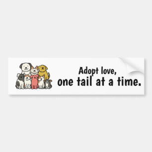 Cute Dog Rescue Sticker - One Tail at a Time 